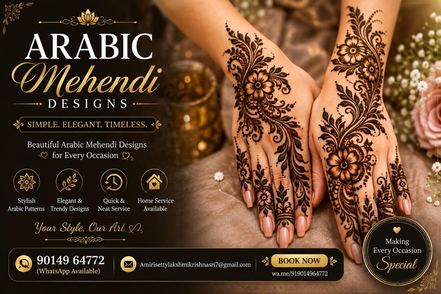 Arabic Mehendi Designs