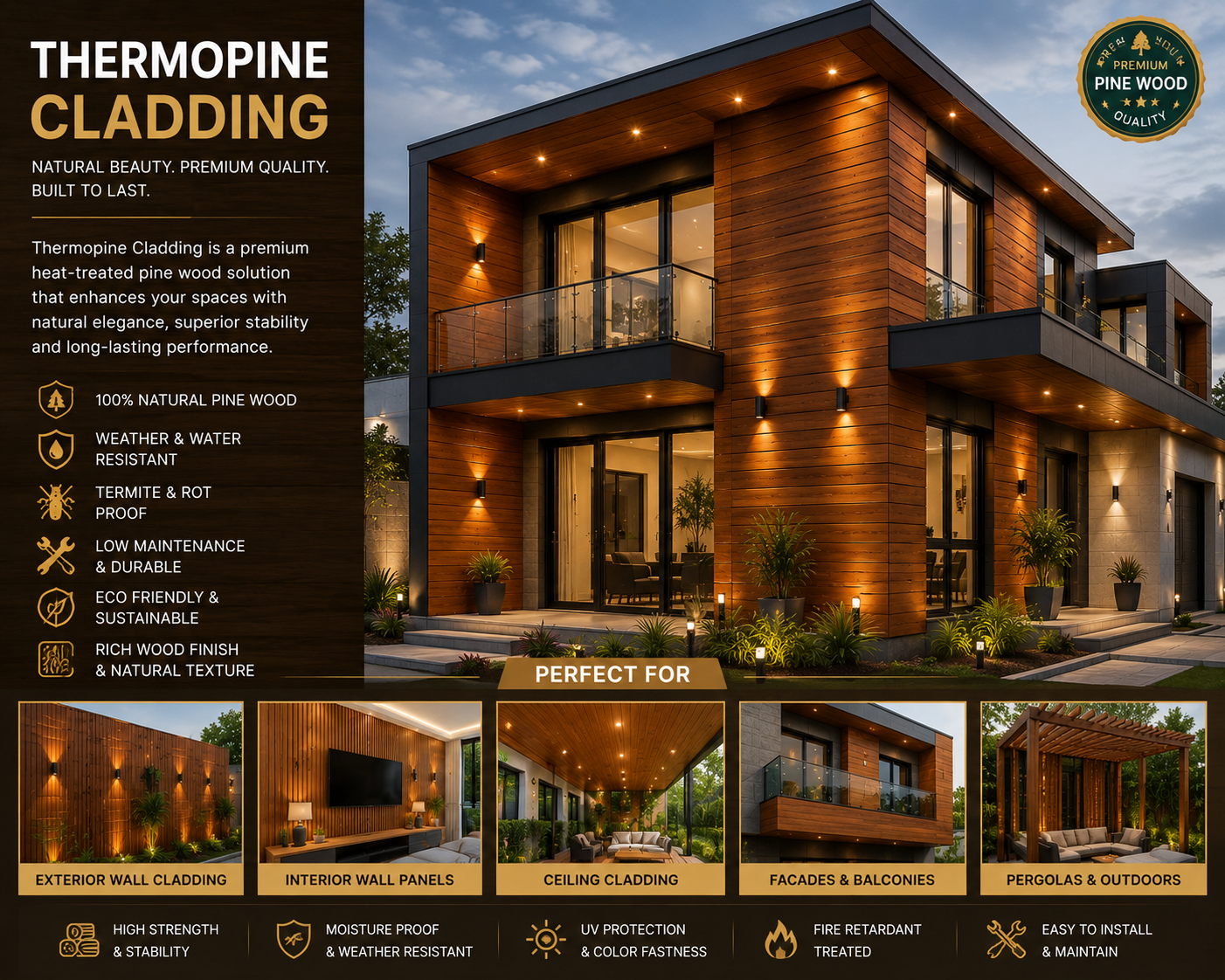 Thermopine Cladding