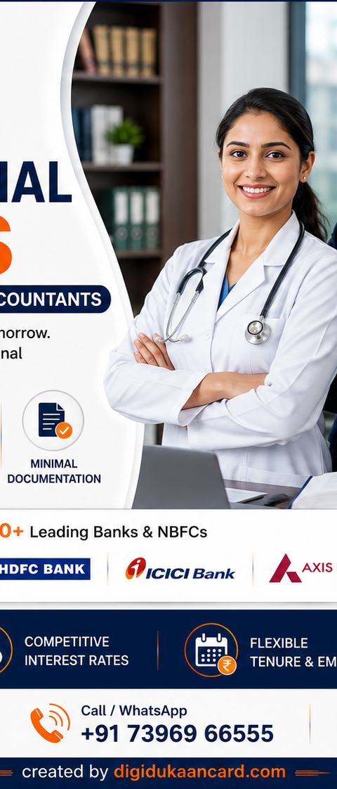 Professional Loans for Doctors & Chartered Accountants